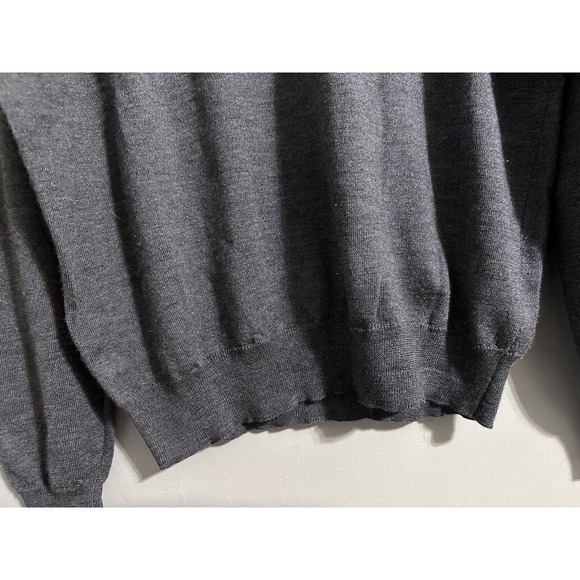 Tricots St Raphael Platinum Gray sweater Merino Wool Silk-Cashmere Men’s large - Picture 3 of 14